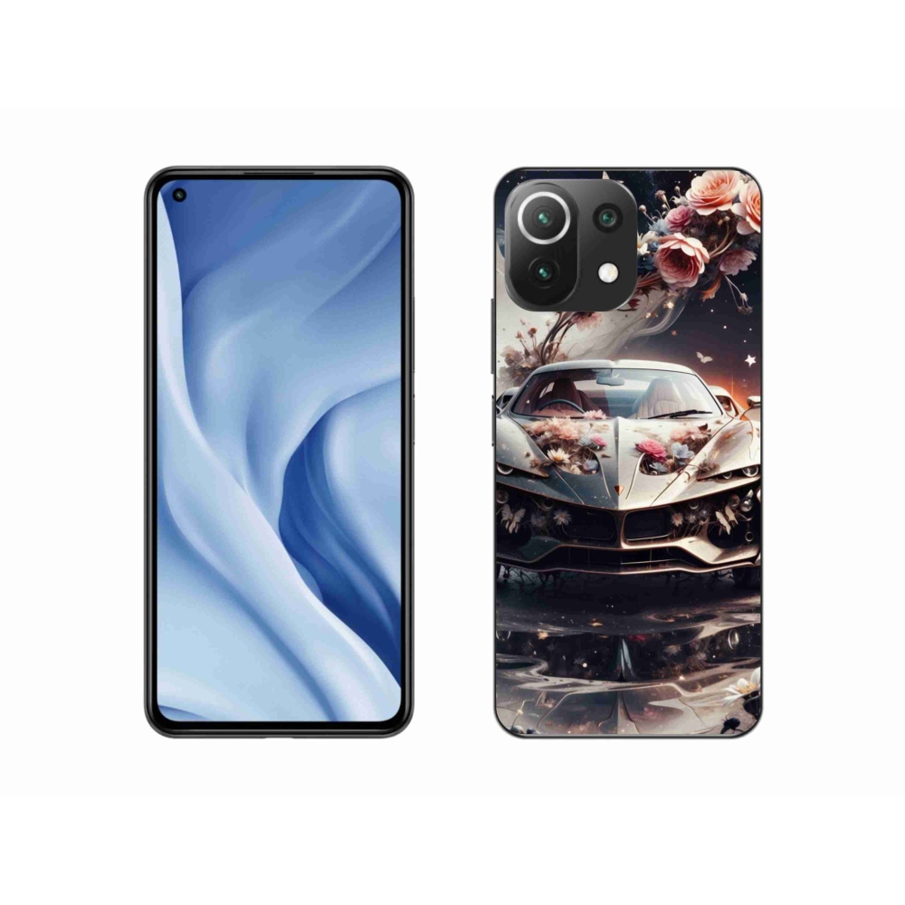 Gélový kryt mmCase na Xiaomi 11 Lite 5G NE - kvetinové športové vozidlo
