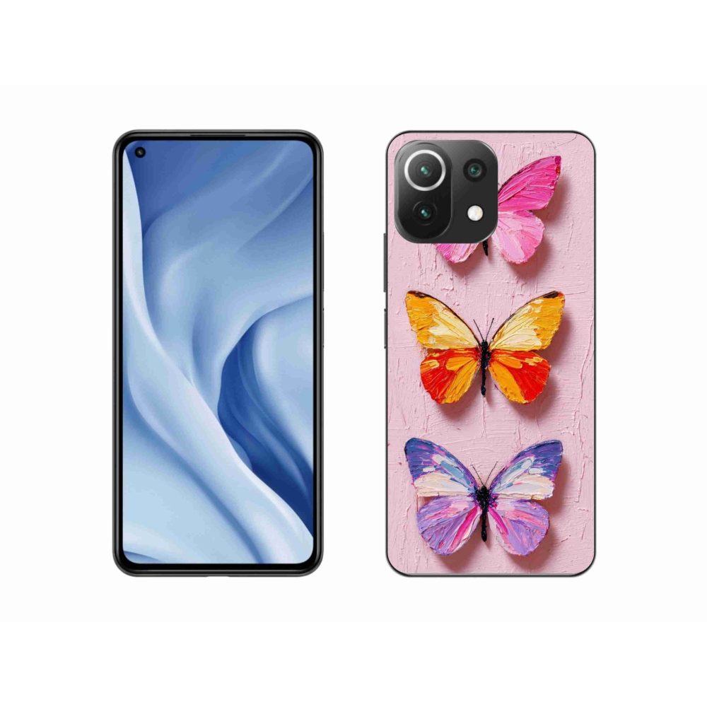 Gélový kryt mmCase na Xiaomi 11 Lite 5G NE - motýlia trojica
