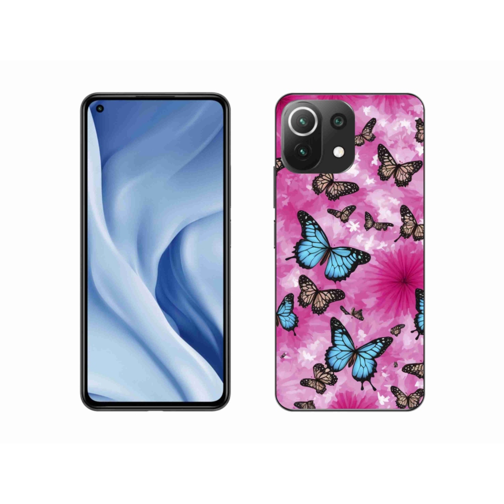 Gélový kryt mmCase na Xiaomi 11 Lite 5G NE - motýlia záhrada