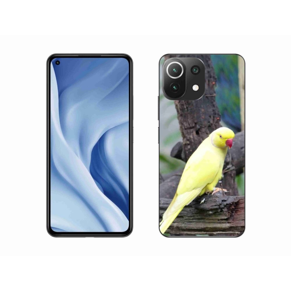 Gélový kryt mmCase na Xiaomi 11 Lite 5G NE - papagáj alexander žltý