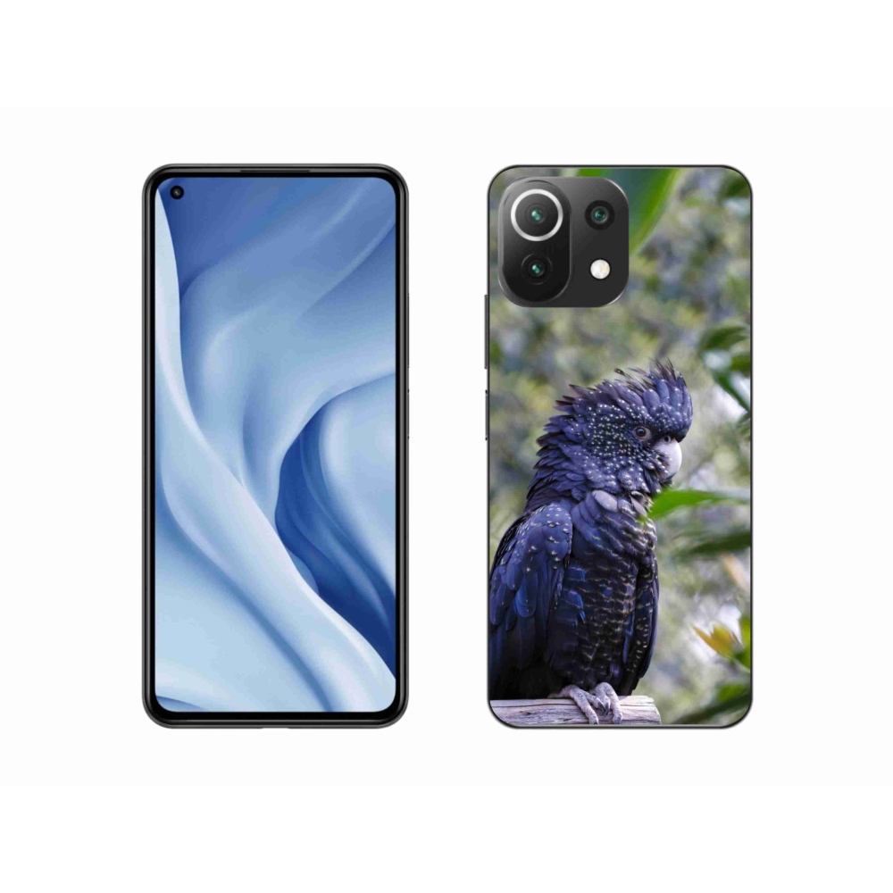 Gélový kryt mmCase na Xiaomi 11 Lite 5G NIE - papagáj kakadu čierny