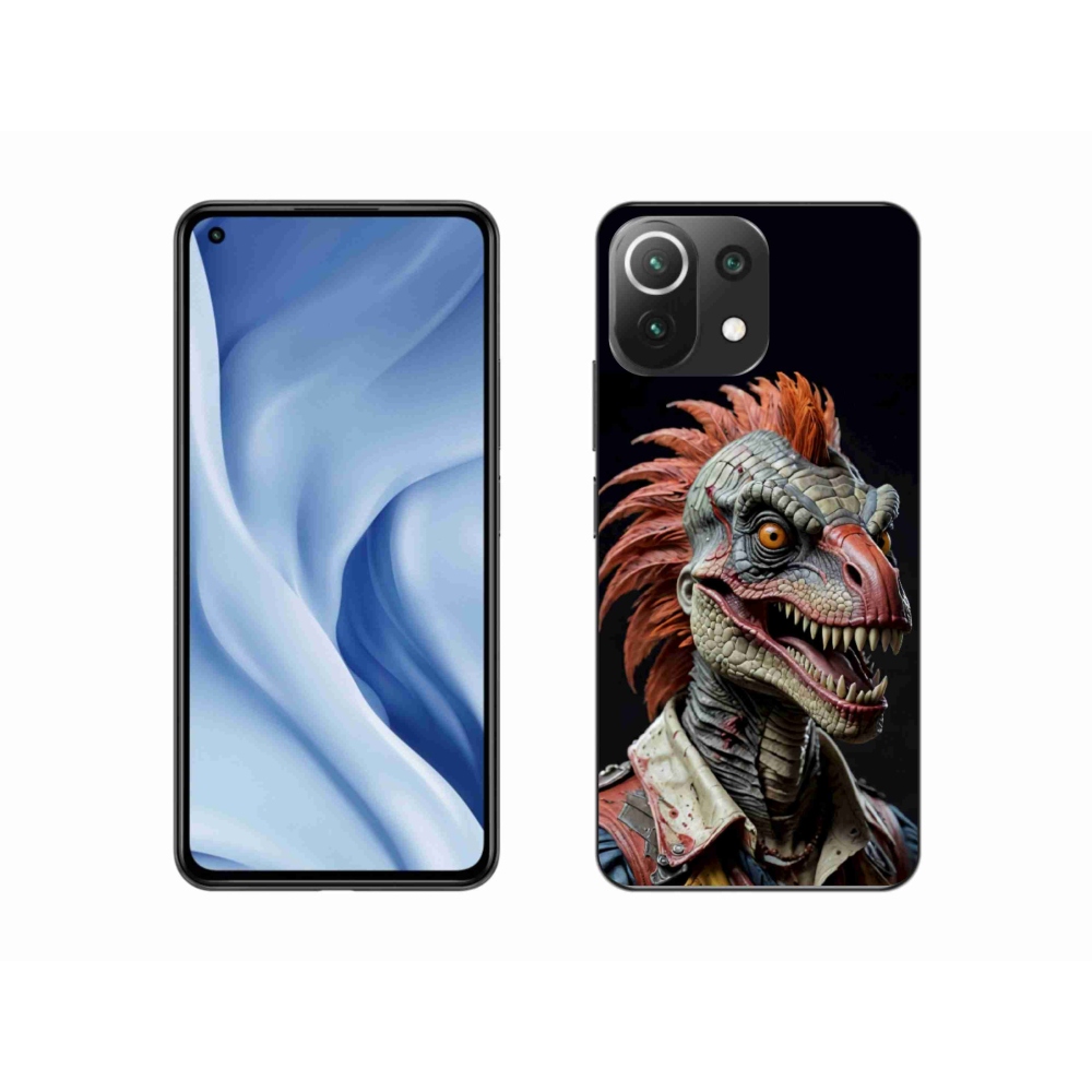 Gélový kryt mmCase na Xiaomi 11 Lite 5G NIE - punk dinosaurus
