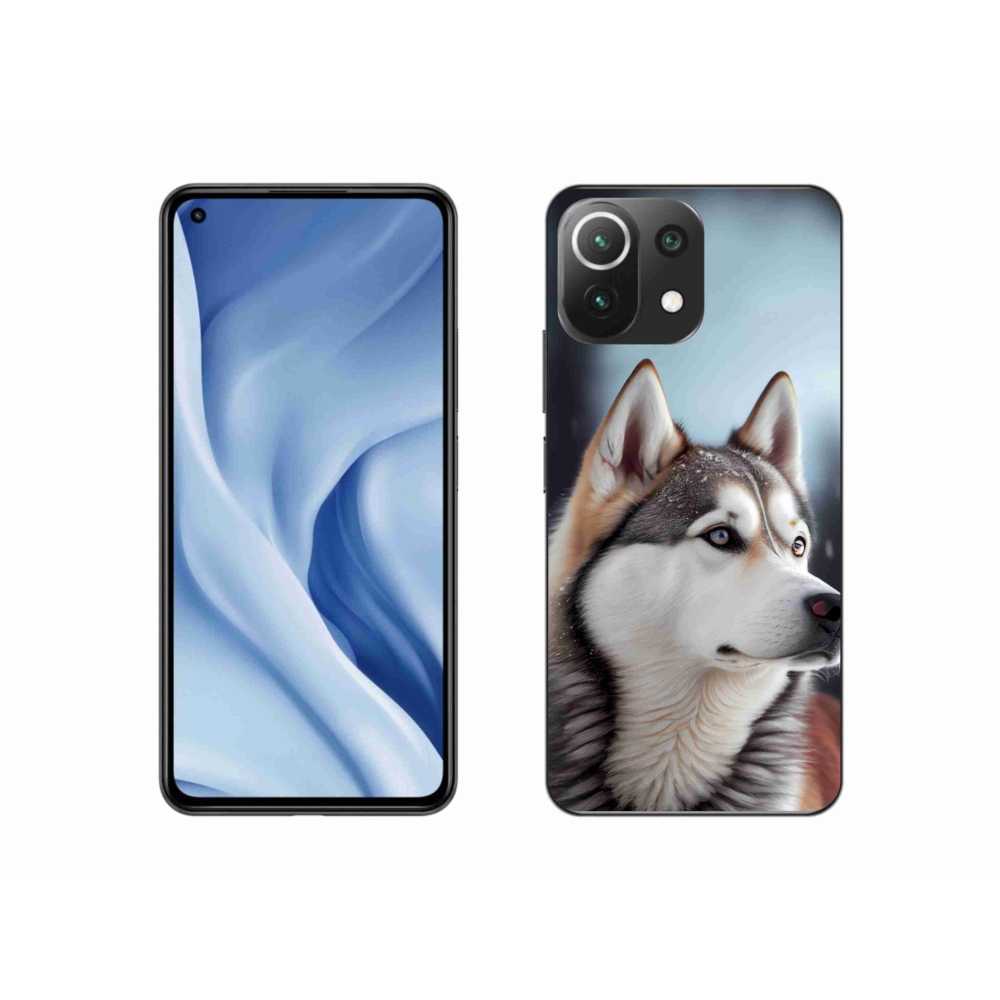 Gélový kryt mmCase na Xiaomi 11 Lite 5G NIE - sibírsky husky