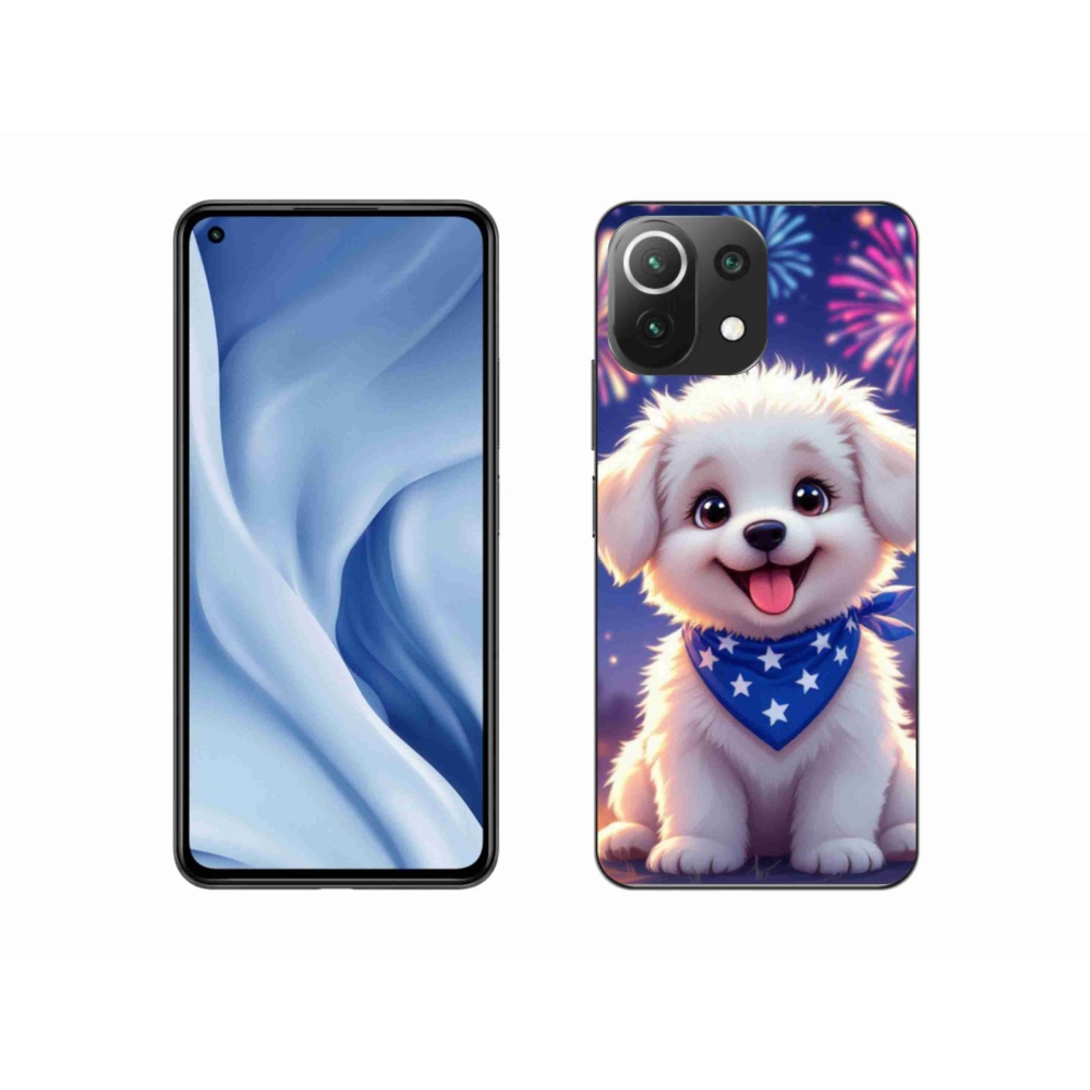 Gélový kryt mmCase na Xiaomi 11 Lite 5G NE - slávnostné šteňa