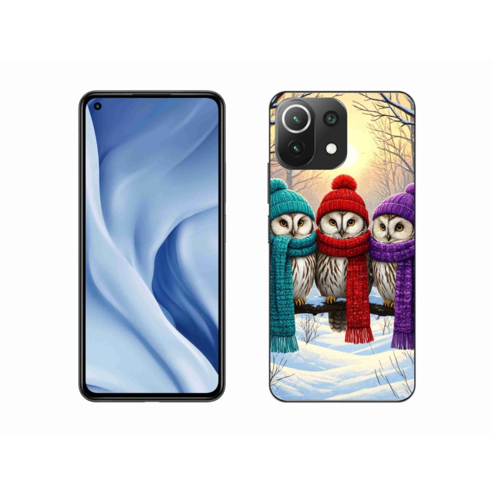 Gélový kryt mmCase na Xiaomi 11 Lite 5G NE - soví priatelia