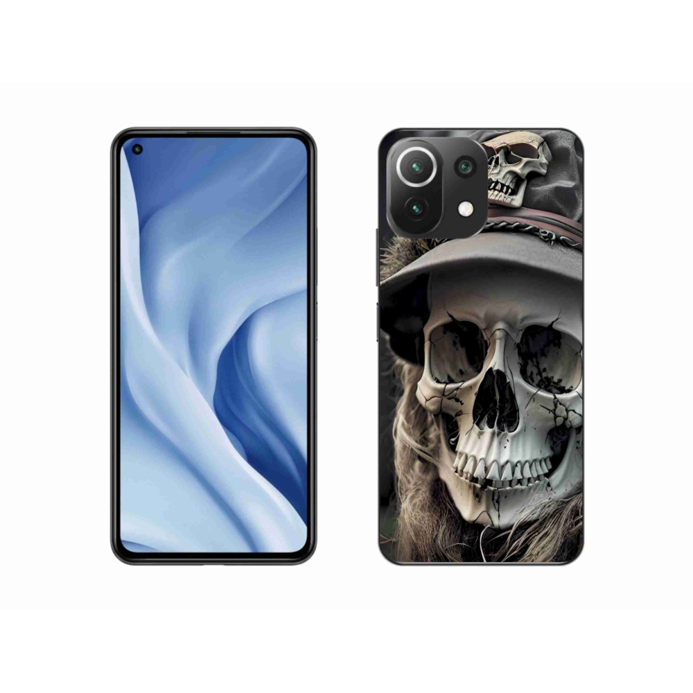 Gélový kryt mmCase na Xiaomi 11 Lite 5G NE - temná lebka