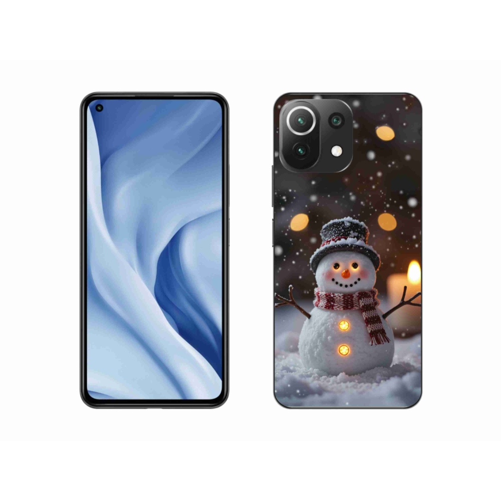 Gélový kryt mmCase na Xiaomi 11 Lite 5G NIE - veselý snehuliak