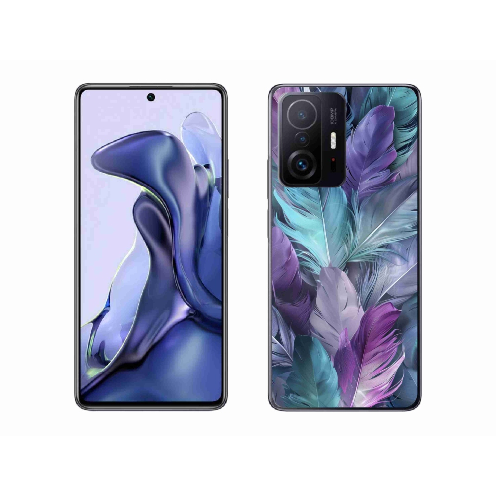 Gélový kryt mmCase na Xiaomi 11T - farebné perie 2