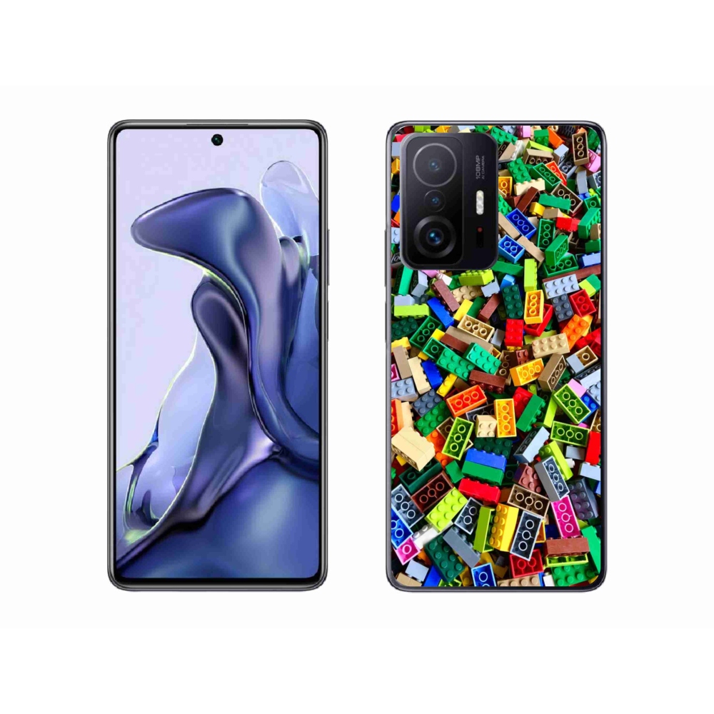 Gélový kryt mmCase na Xiaomi 11T - farebné stavebné kocky