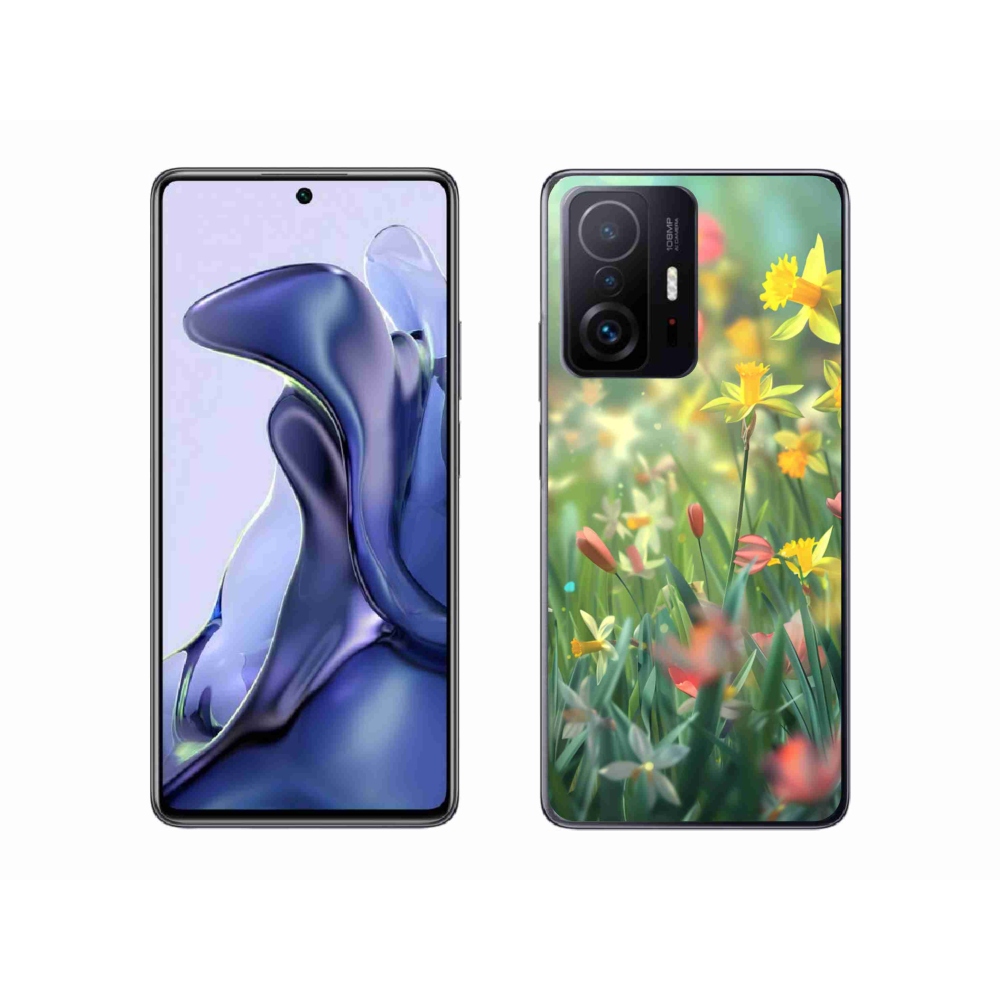 Gélový kryt mmCase na Xiaomi 11T - jarné kvety