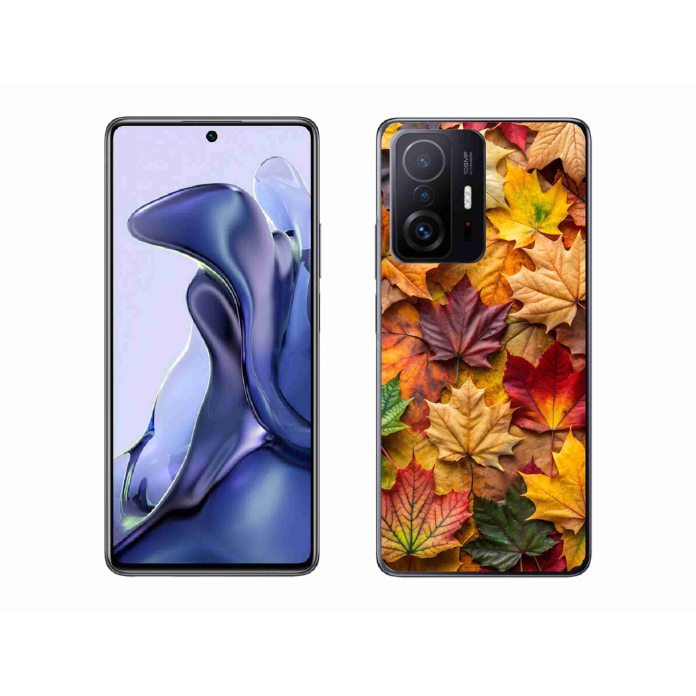 Gélový kryt mmCase na Xiaomi 11T - javorové listy 2