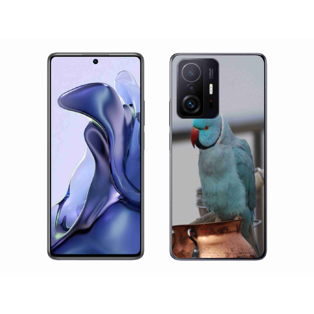 Gélový kryt mmCase na Xiaomi 11T - papagáj Alexandr modrý