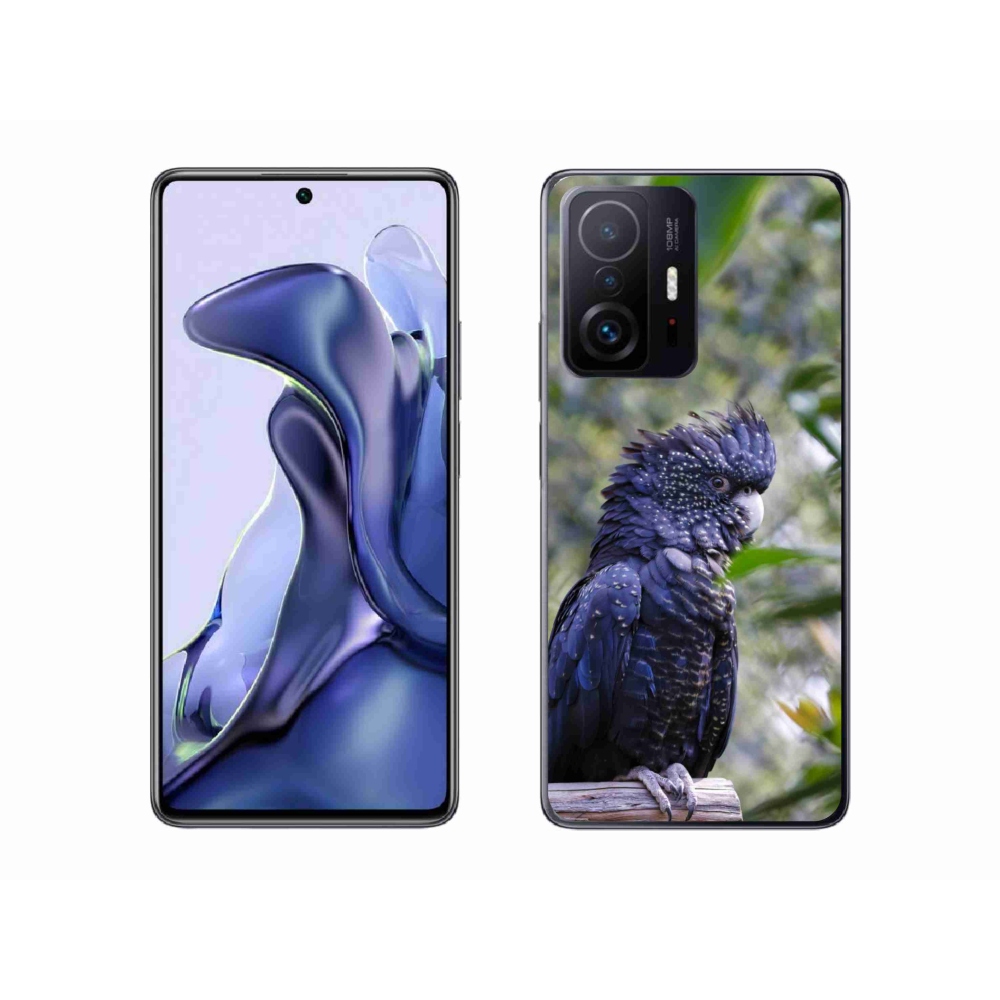Gélový kryt mmCase na Xiaomi 11T - papagáj kakadu čierny