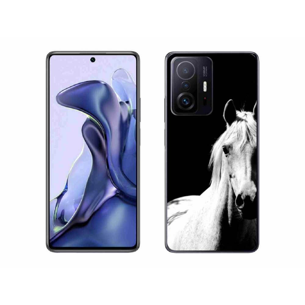 Gélový kryt mmCase na Xiaomi 11T Pro - biely kôň 5