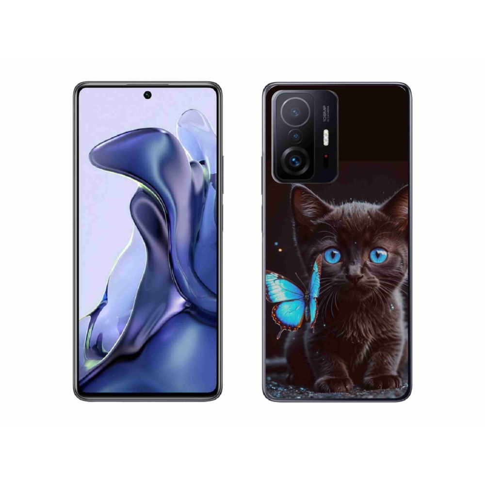 Gélový kryt mmCase na Xiaomi 11T Pro - čierne mačiatko 3