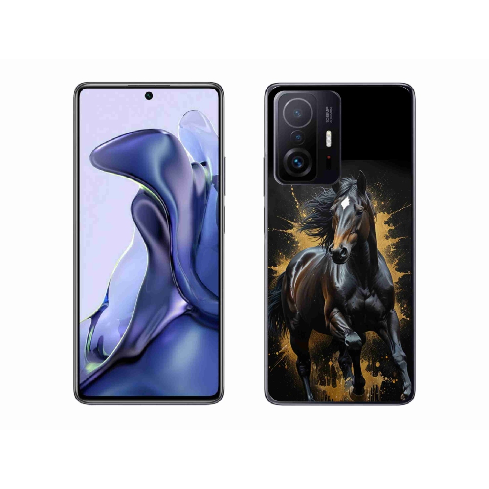 Gélový kryt mmCase na Xiaomi 11T Pro - elegantný čierny žrebec