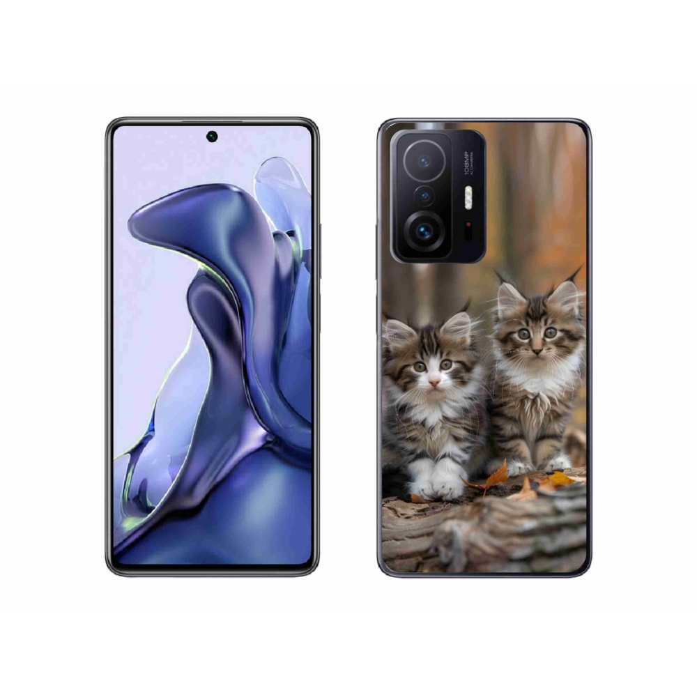 Gélový kryt mmCase na Xiaomi 11T Pro - mačacie duo 3