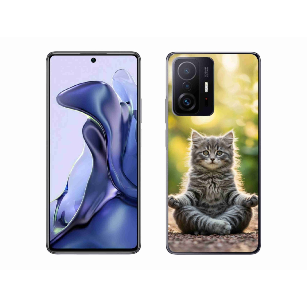 Gélový kryt mmCase na Xiaomi 11T Pro - meditujúce mačiatko