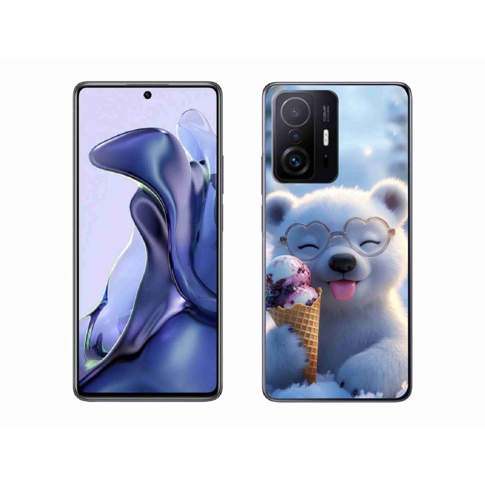 Gélový kryt mmCase na Xiaomi 11T Pro - medvedík so zmrzlinou