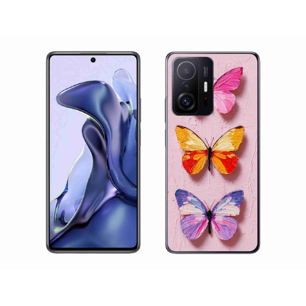 Gélový kryt mmCase na Xiaomi 11T Pro - motýlia trojica