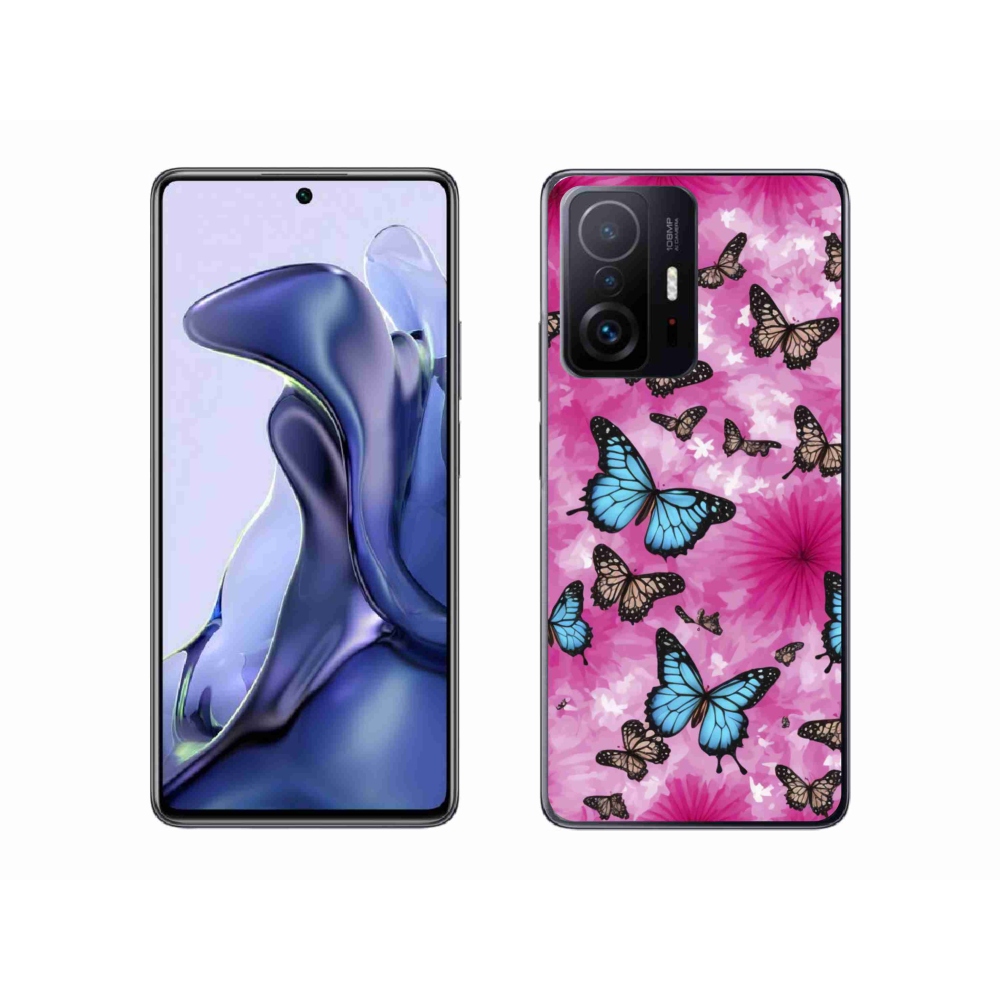 Gélový kryt mmCase na Xiaomi 11T Pro - motýlia záhrada