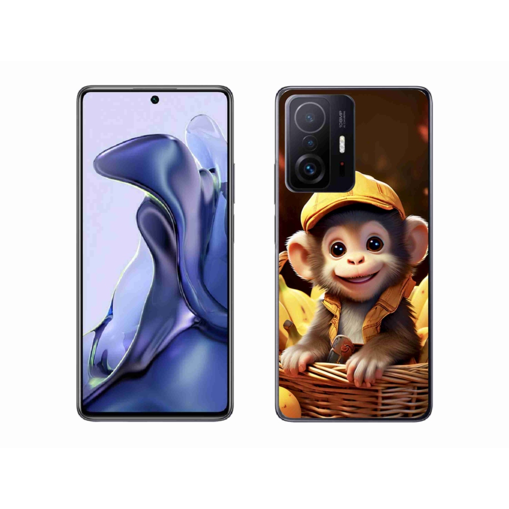 Gélový kryt mmCase na Xiaomi 11T Pro - opice v košíku