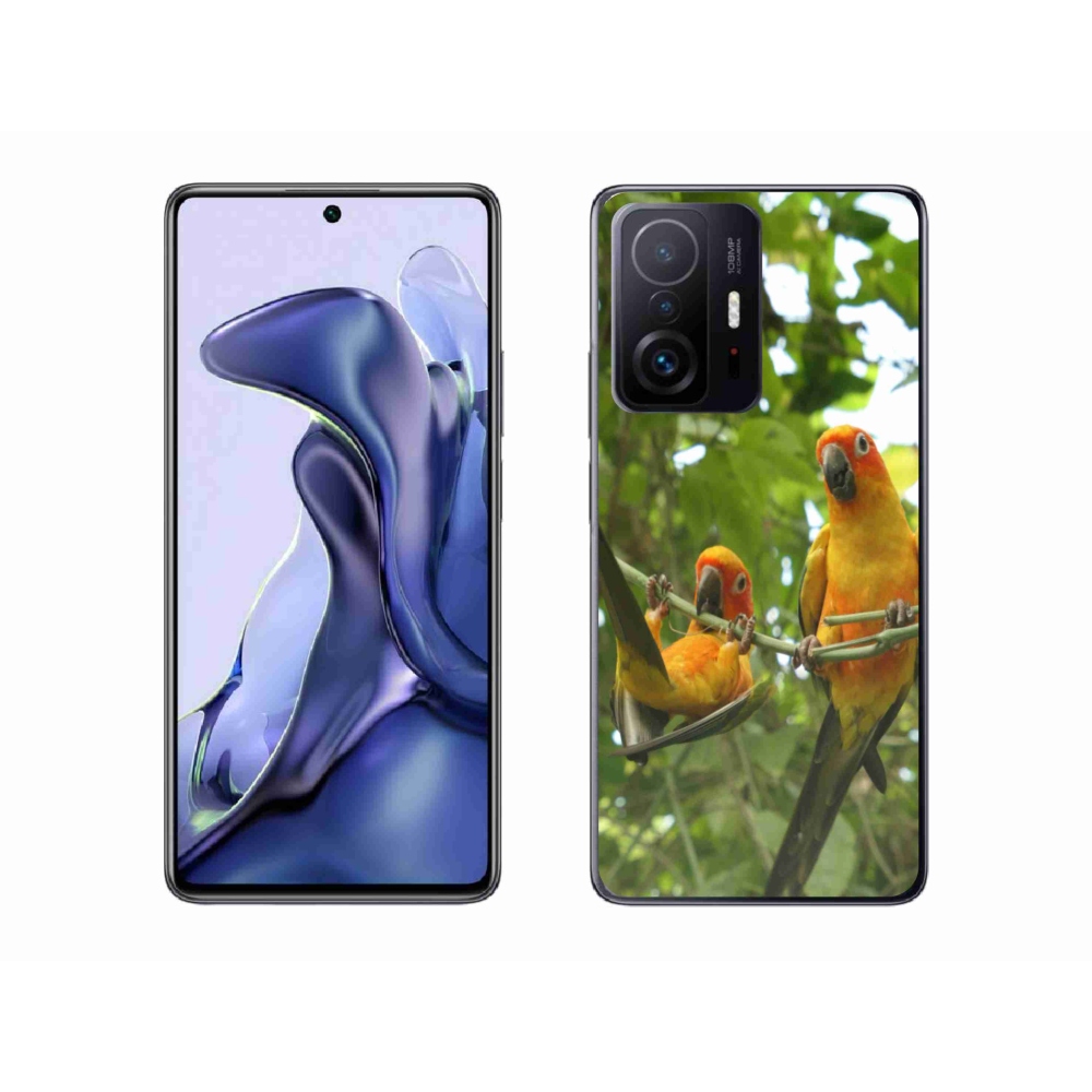 Gélový kryt mmCase na Xiaomi 11T Pro - papagáje aratingy