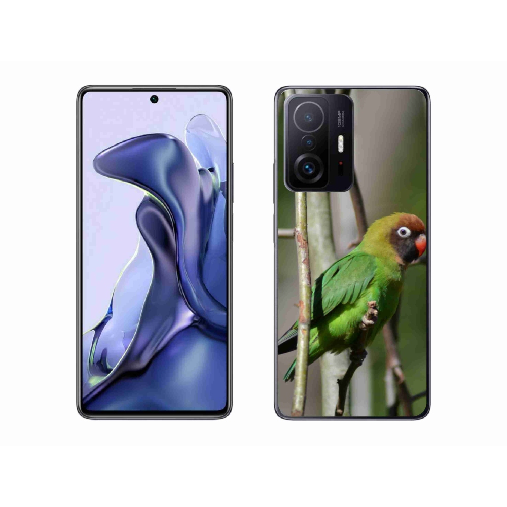 Gélový kryt mmCase na Xiaomi 11T Pro - papagáj agapornis