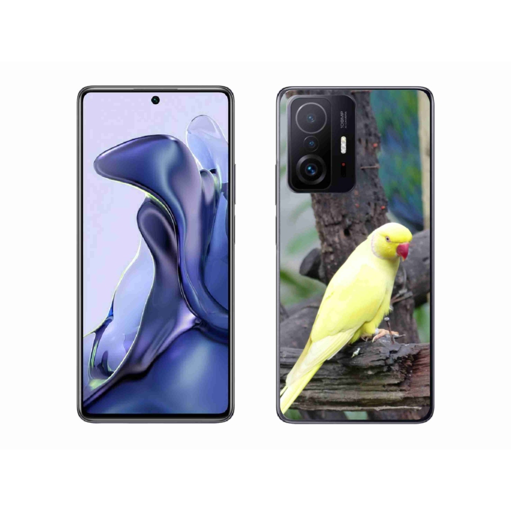 Gélový kryt mmCase na Xiaomi 11T Pro - papagáj alexander žltý