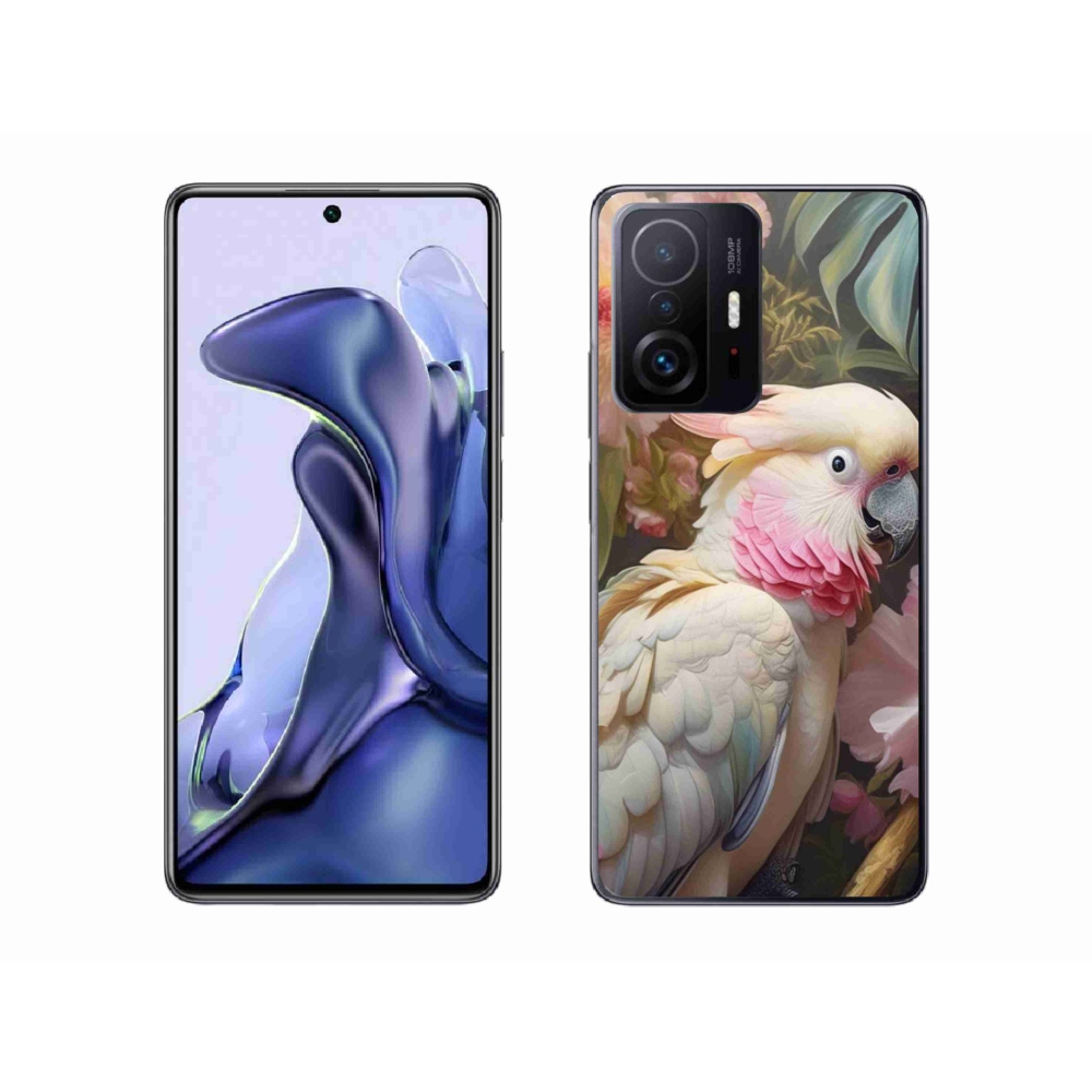 Gélový kryt mmCase na Xiaomi 11T Pro - papagáj kakadu ružový 2