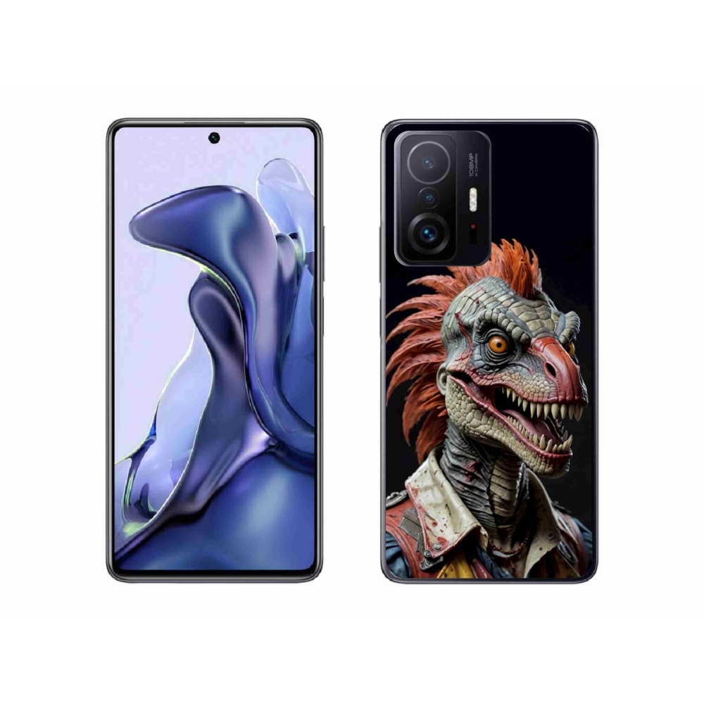 Gélový kryt mmCase na Xiaomi 11T Pro - punk dinosaurus