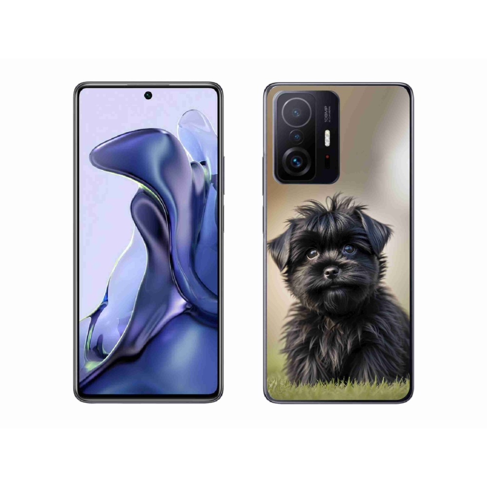 Gélový kryt mmCase na Xiaomi 11T Pro - roztomilý čierny psík