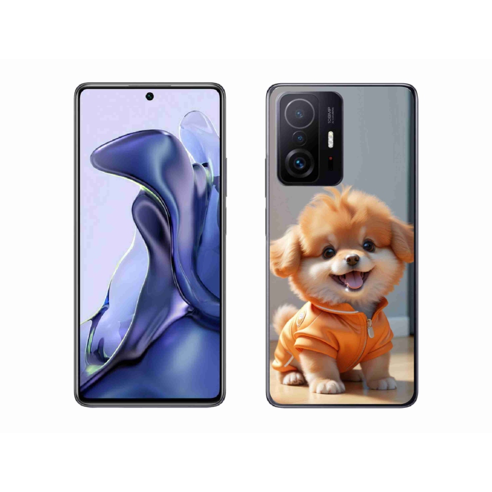 Gélový kryt mmCase na Xiaomi 11T Pro - roztomilý pomeranian v mikine