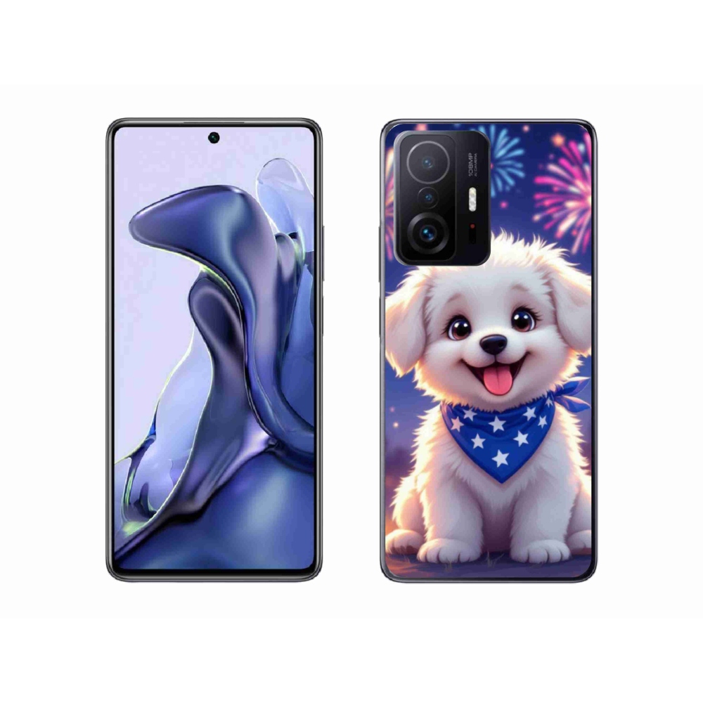 Gélový kryt mmCase na Xiaomi 11T Pro - slávnostné šteňa
