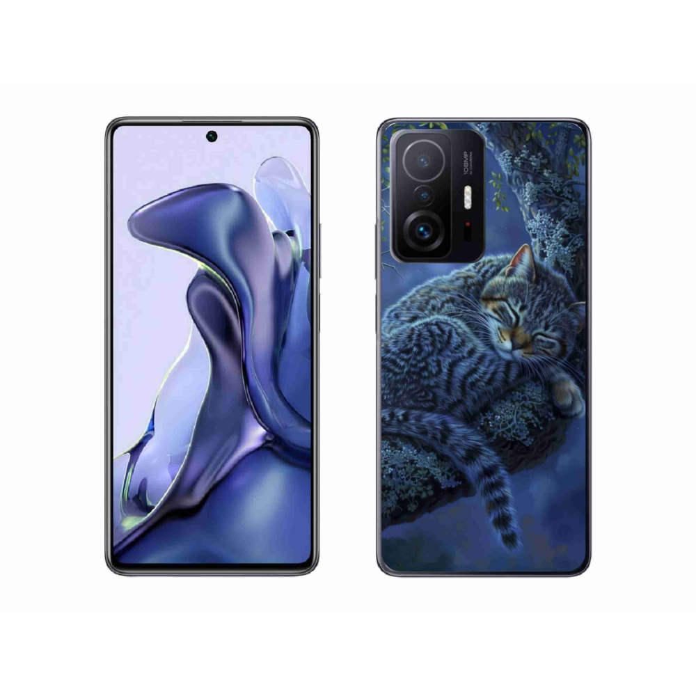 Gélový kryt mmCase na Xiaomi 11T Pro - spiaca mačka