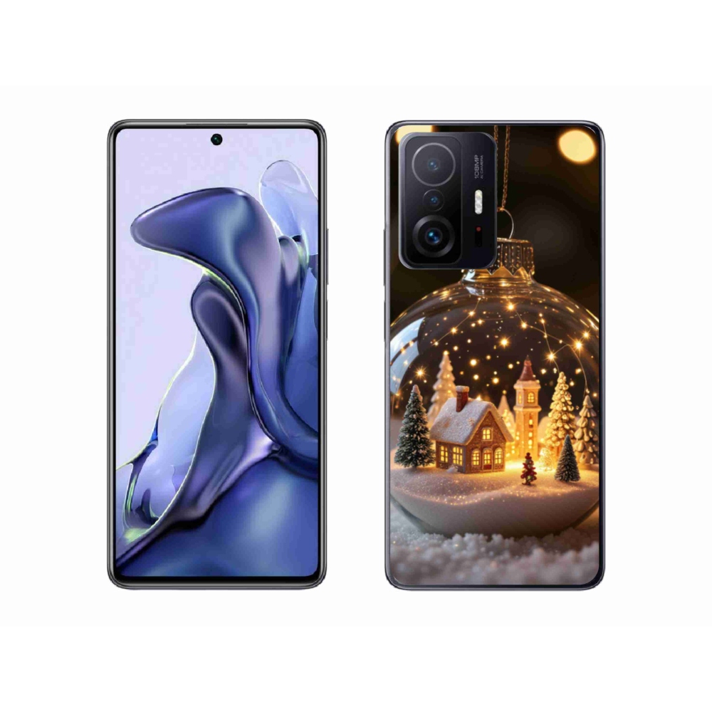 Gélový kryt mmCase na Xiaomi 11T Pro - vianočné gule 3