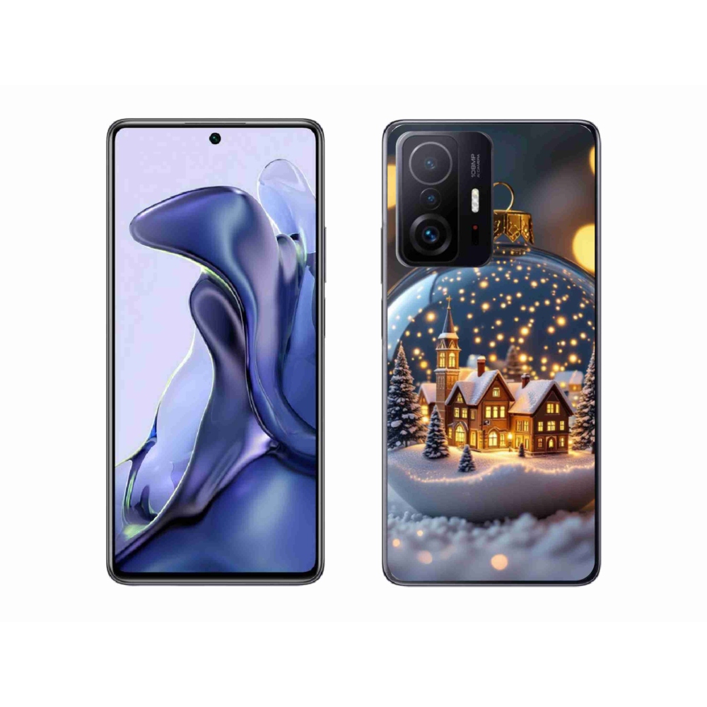 Gélový kryt mmCase na Xiaomi 11T Pro - vianočné gule 4