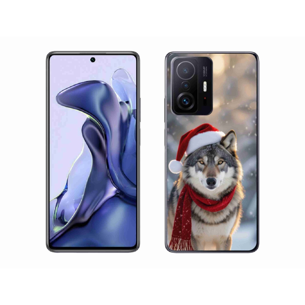 Gélový kryt mmCase na Xiaomi 11T Pro - vianočný vlk