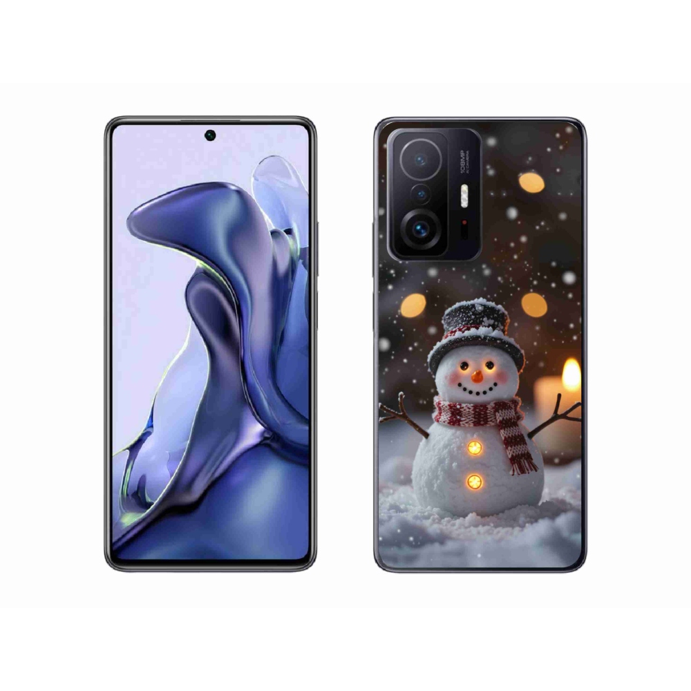 Gélový kryt mmCase na Xiaomi 11T Pro - veselý snehuliak
