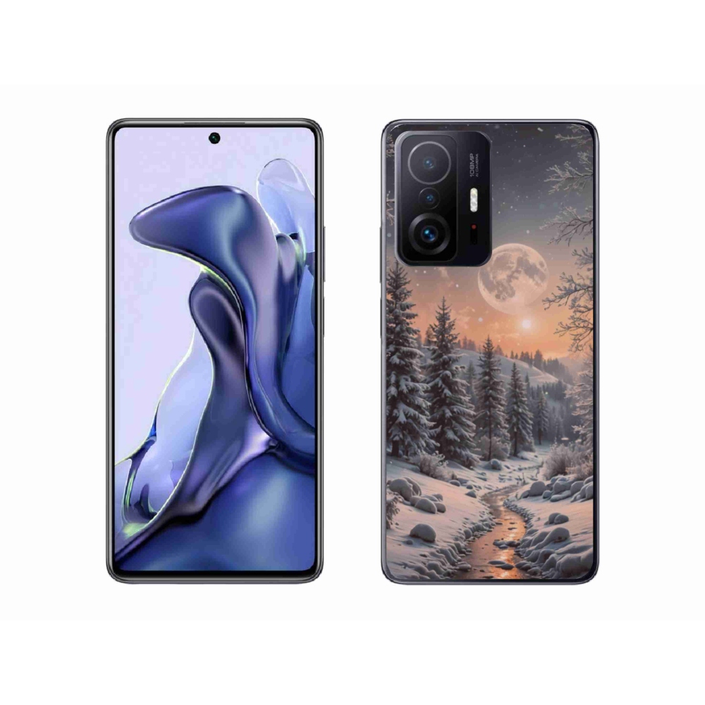 Gélový kryt mmCase na Xiaomi 11T Pro - zimná krajina 2