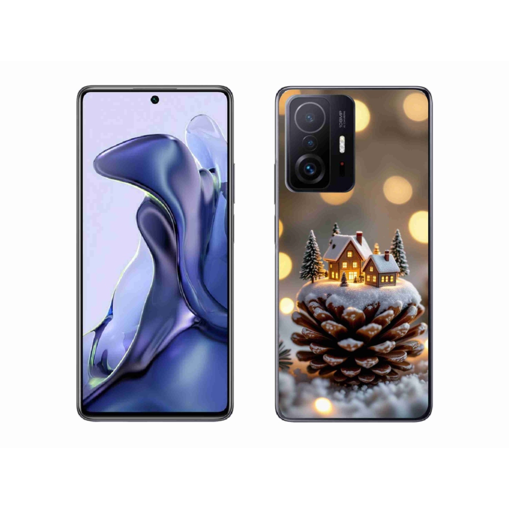 Gélový kryt mmCase na Xiaomi 11T Pro - zimná dedinka