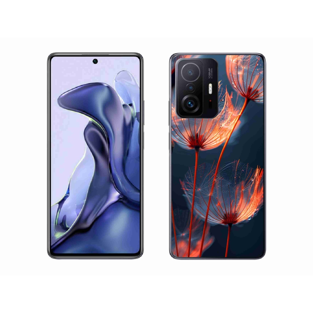 Gélový kryt mmCase na Xiaomi 11T - svetielkujúce páperie