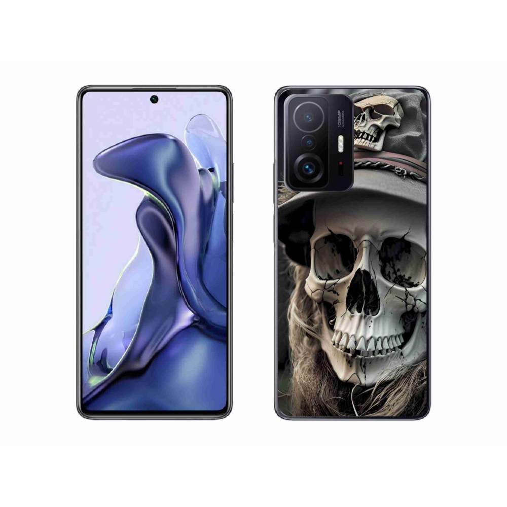 Gélový kryt mmCase na Xiaomi 11T - temná lebka