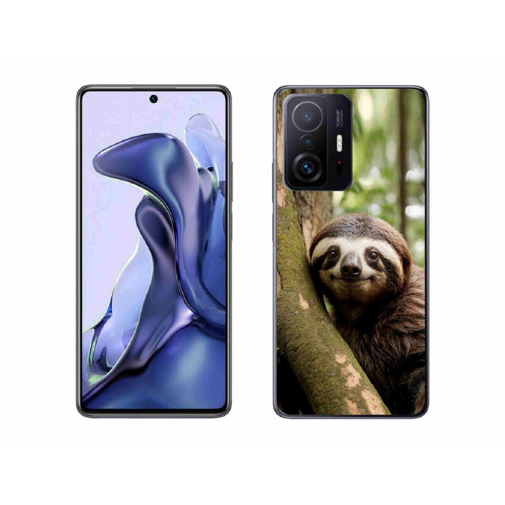 Gélový kryt mmCase na Xiaomi 11T - usmievavý leňochod