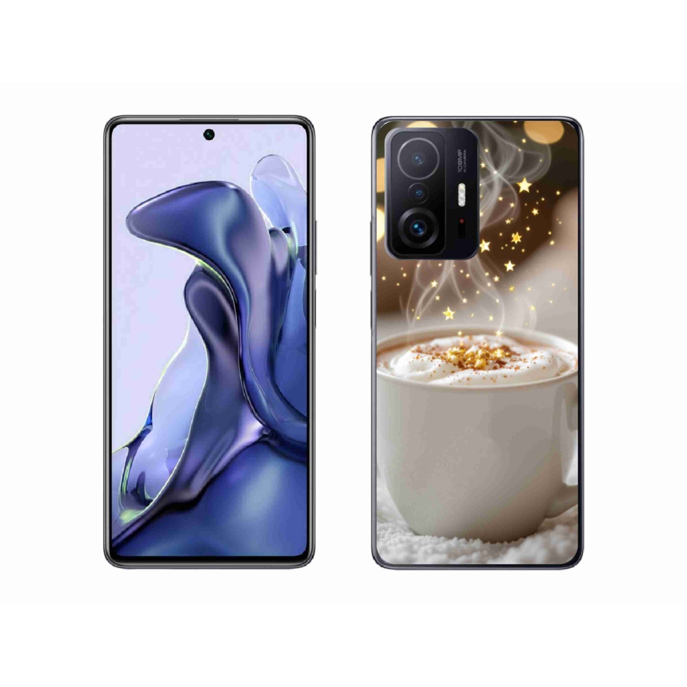 Gélový kryt mmCase na Xiaomi 11T - vianočný horúci nápoj