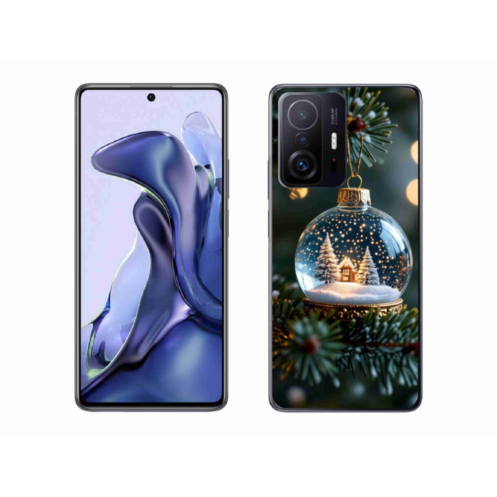 Gélový kryt mmCase na Xiaomi 11T - vianočné gule 2