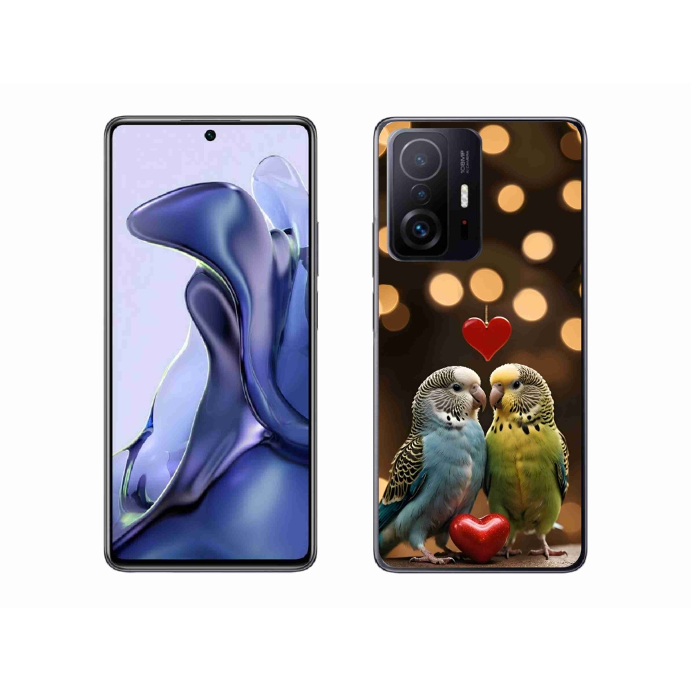 Gélový kryt mmCase na Xiaomi 11T - zamilovaní papagáje