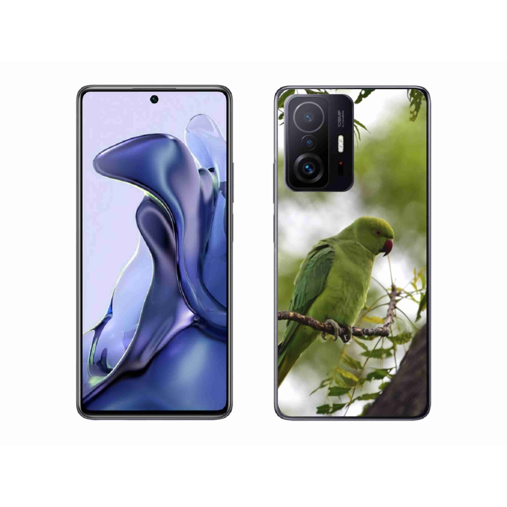 Gélový kryt mmCase na Xiaomi 11T - zelený papagáj