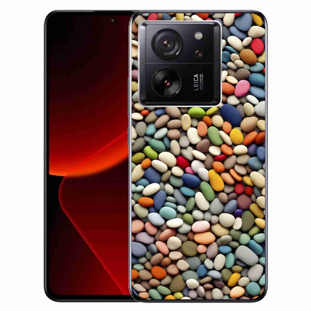Gélový kryt mmCase na Xiaomi 13T/13T Pro - farebné kamienky 2