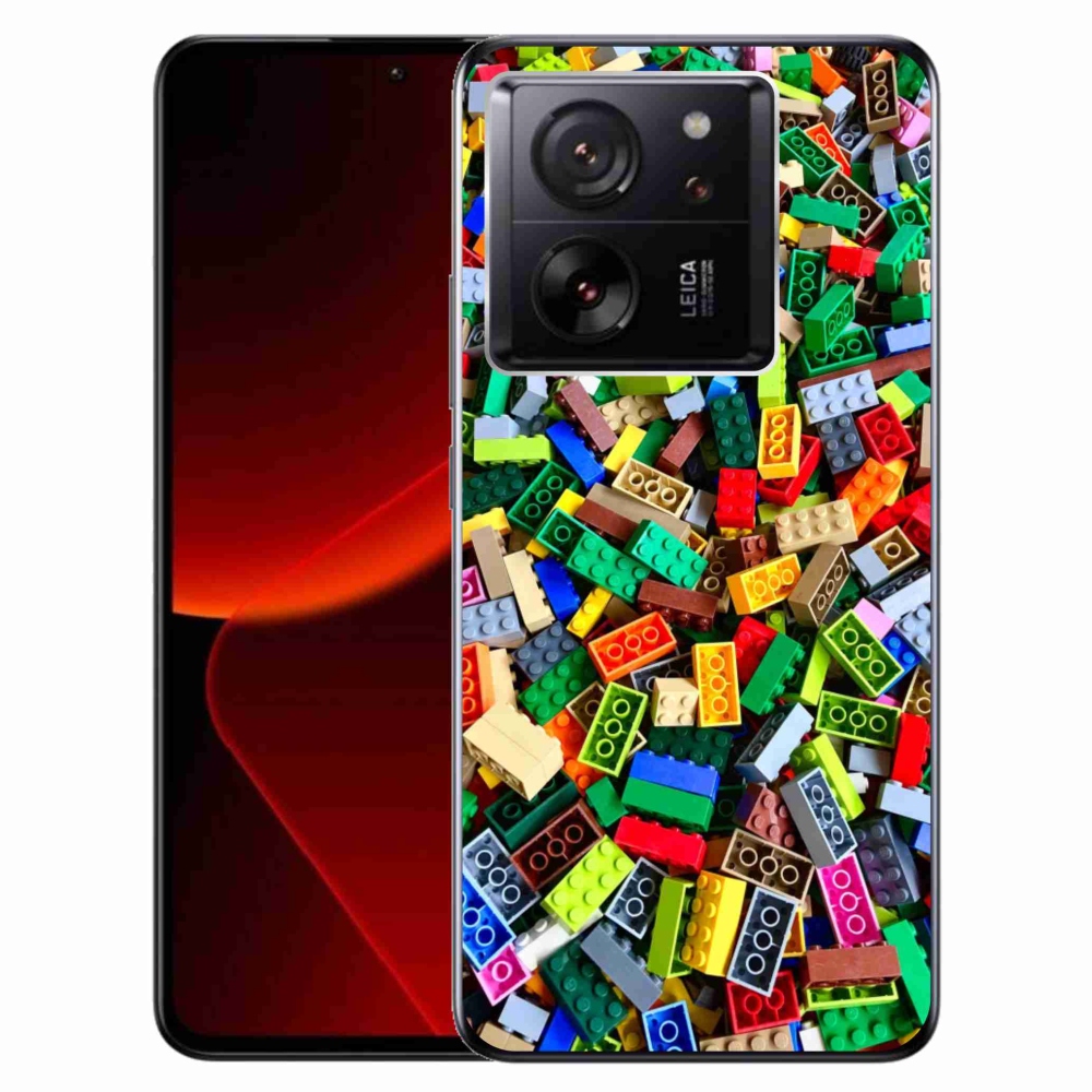 Gélový kryt mmCase na Xiaomi 13T/13T Pro - farebné stavebné kocky